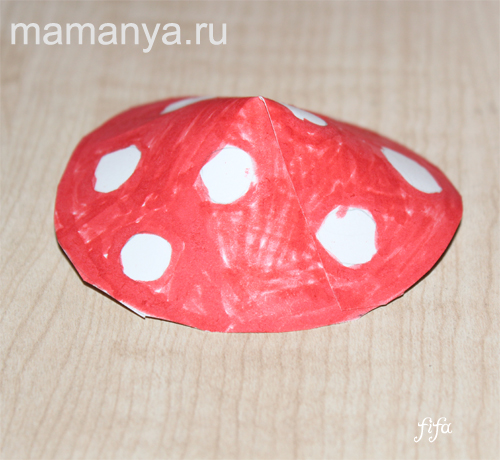 как сделать мухомор