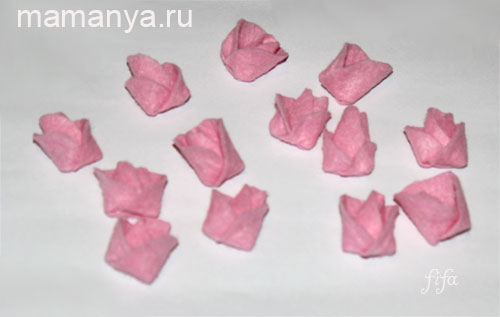 цветы из ткани